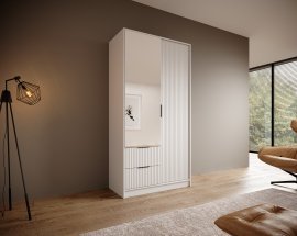 Kleiderschrank Norel – 100 cm – Weiß