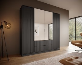 Garderobenschrank Norel – 200 cm – Graphit