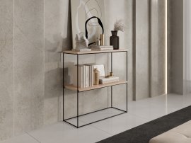 Schminktisch Toni – Schwarz/Sonoma-Eiche