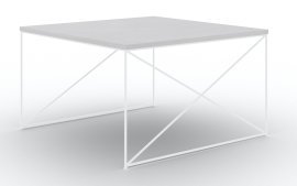 Couchtisch Nelia – Weiß/Beton