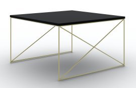 Couchtisch Nelia – Gold/Schwarz