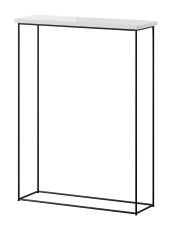 Konsolentisch Sili – Schwarz/Weiß Hochglanz