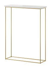 Konsolentisch Sili – Gold/Weiß Hochglanz
