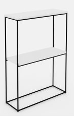 Konsolentisch Velo – Schwarz/Weiß matt