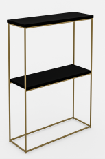 Konsolentisch Velo – Gold/Schwarz