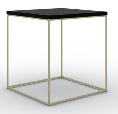 Couchtisch Adina – Gold/Schwarz