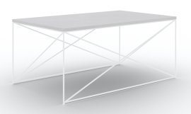 Couchtisch Dante – Weiß/Beton