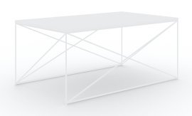 Couchtisch Dante – Weiß/Weiß matt