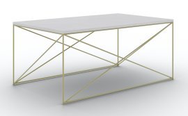 Couchtisch Dante – Gold/Beton