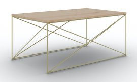 Couchtisch Dante – Gold/Artisan