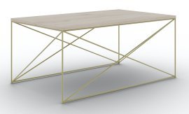 Couchtisch Dante – Gold/Sonoma