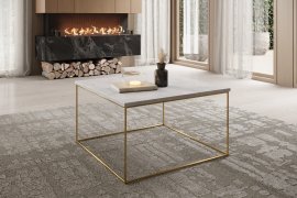 Couchtisch Roni – Gold/Beton