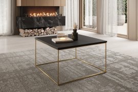 Couchtisch Roni – Gold/Schwarz