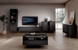 Wohnwand Tili – Schwarz