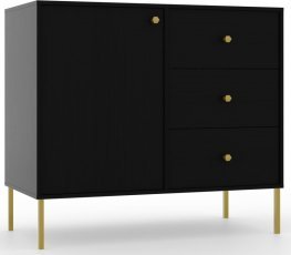 Kommode Tili 1T3S – schwarz