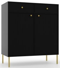 Kommode Tili 2D2S – Schwarz