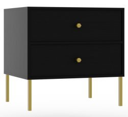 Nachttisch Tili – Schwarz