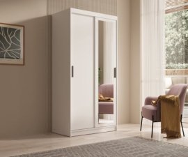 Kleiderschrank Hailey – 100 cm – Weiß