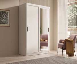 Kleiderschrank Hailey – 120 cm – Weiß