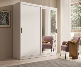 Kleiderschrank Hailey – 180 cm – Weiß