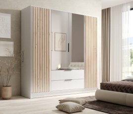 Kleiderschrank Neri – 200 cm – Weiß