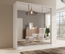 Kleiderschrank Tola – 200 cm – Weiß