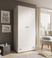 Kleiderschrank Emily mit kugelförmigem Griff – 80 cm