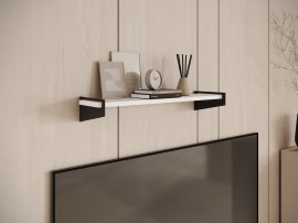 Regal Ivi – Schwarz/Weiß matt