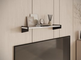 Regal Ivi – Schwarz/Weiß Hochglanz