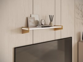 Regal Ivi – gold/weiß matt