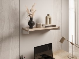 Regal Ovo – Weiß/Sonoma-Eiche