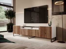 RTV-Kommode Miro stehend – Weiß/Katania