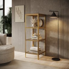 Regal Reli – Gold / Eiche Artisan