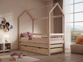 Kinderbett Artes II mit Zusatzbett – 90x200 cm – Kiefer