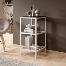 Regal Rolin – weiß/schwarz