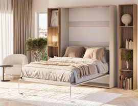 Schrankbett Vivario 140x200 cm – Kaschmir
