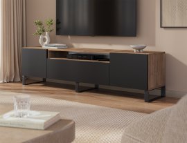 TV-Lowboard Femur – Artisan-Eiche/Schwarz
