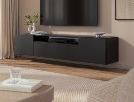 TV-Wandkommode Femur – Schwarz