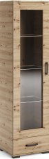 Hohe Vitrine Frazio – Artisan-Eiche