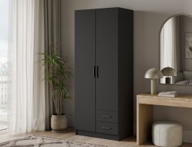 Schwarz/schwarze Griffe