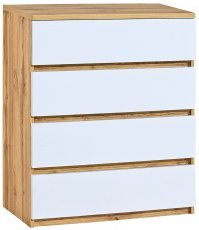 Kommode Arca AR5 - weiß/Eiche