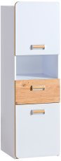 Schrank Lorento L4 - Weiß/Eiche