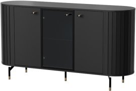 Niedrige Vitrine Zante ZA3 - schwarz