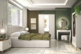 Schlafzimmer Mossa - Whisky Eiche/Kaschmir - 3er Set