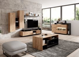 Regal für das Wohnzimmer Alva - Anthrazit