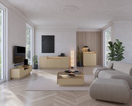 Laski meble - Couchtisch Hiro – Kakao/Eiche