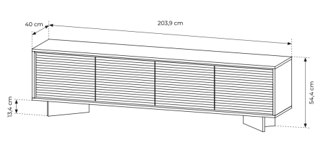 Laski meble - TV-Kommode Semi 204