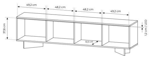 Laski meble - TV-Kommode Semi 204