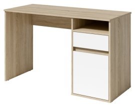Schreibtisch Billa 60 - Sonoma-Eiche/Weiß