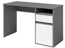 Schreibtisch Billa 60 - Graphit/Weiß